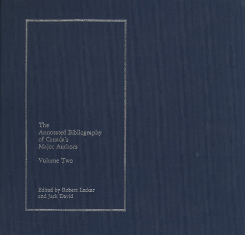 The Annotated Bibliography of Canada’s Major Authors: Leonard Cohen, Margaret Atwood (poetry), Archibald Lampman, E.J. Pratt, and Al Purdy - ECW Press
 - 1