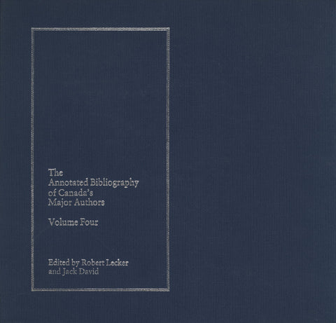 The Annotated Bibliography of Canada’s Major Authors: Earle Birney, Dorothy Livesay, F.R. Scott, and A.J.M. Smith - ECW Press
 - 1