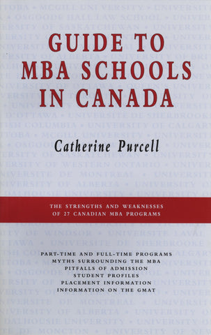 Guide to MBA Schools in Canada - ECW Press
