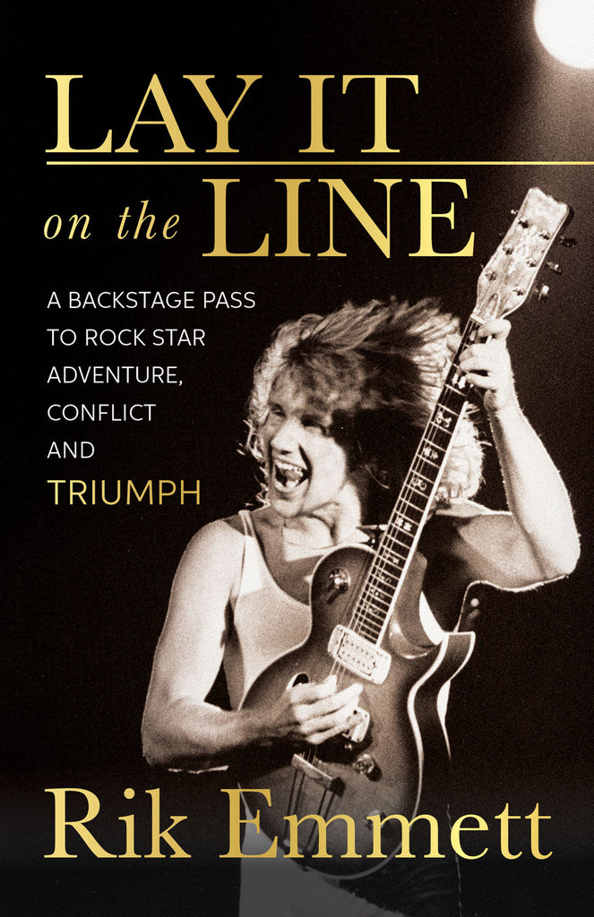 Cover: Lay It On The Line by Rik Emmett, ECW Press