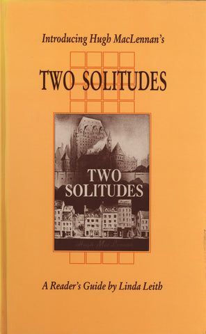Introducing Hugh MacLennan's Two Solitudes - ECW Press
